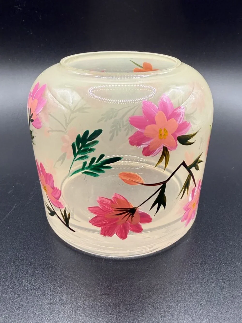 Glass Candle Holder 'Peony Petals' by DW Home Candles